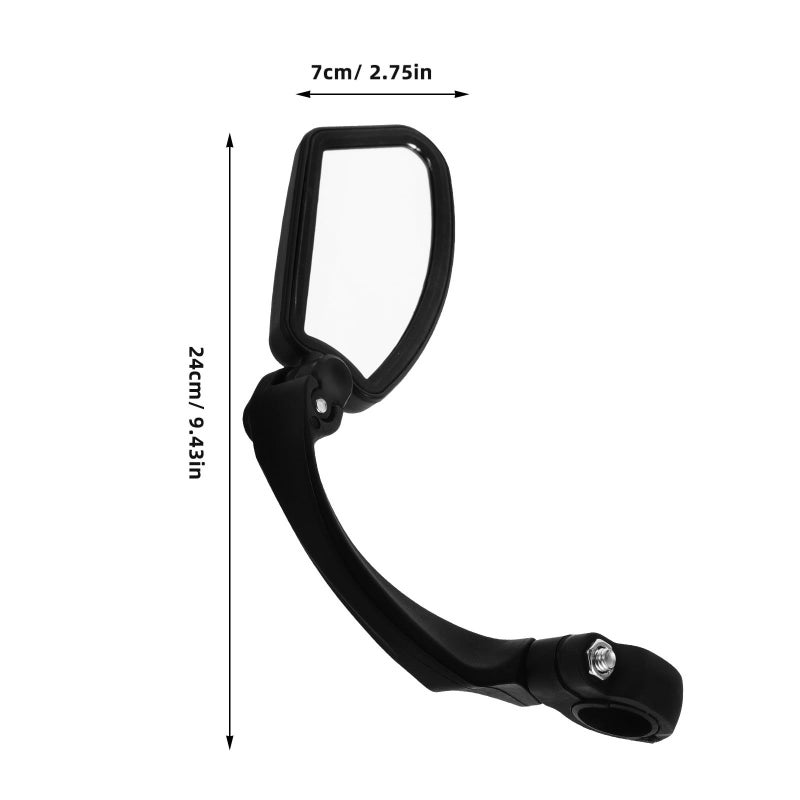 Adjustable HD Convex Bike Rear View Mirror for Handlebars End Mount Mountain E Bikes Safety - Image 3