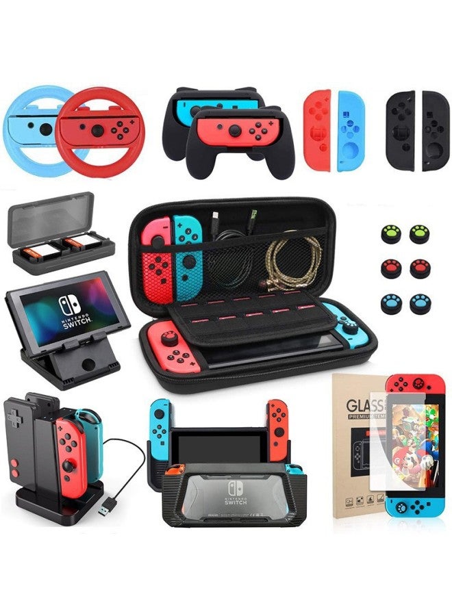 Loquat Suitable For Nintendo Switch Game Protection Bag Protection Data Line Typec Storage Bag Suit Crystal Case-Model:Switch 20 In 1 Suit Storage Bag  - Image 4