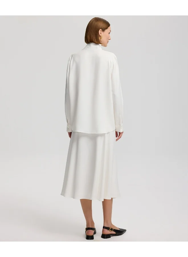 ابيكول Tie-Neck Blouse