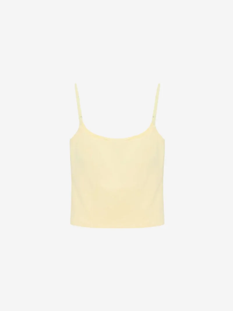ديلفين DILVIN Slim Fit Square Neck Sleeveless Blouse