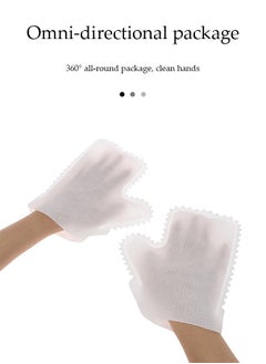DUNISO 10 PCS Dusting  Gloves, household non-woven serrated cleaning gloves, dry and wet dual use cloth gloves, reusable, suitable for cleaning windows, sinks, kitchenware, floors, white  - Image 5