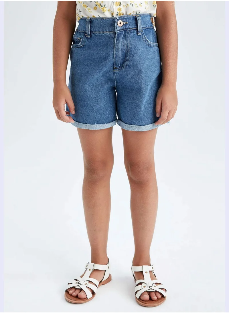 DeFacto Mom Fit Mini Jean Short