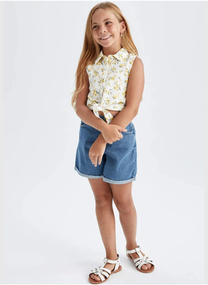 DeFacto Mom Fit Mini Jean Short