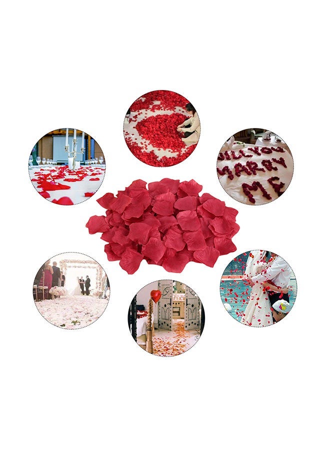 Artificial Rose Petals, Red Silk Flower Petals for Romantic Events, Wedding Decoration, Valentine's Day, Anniversary & Party Table Scatter - Image 3