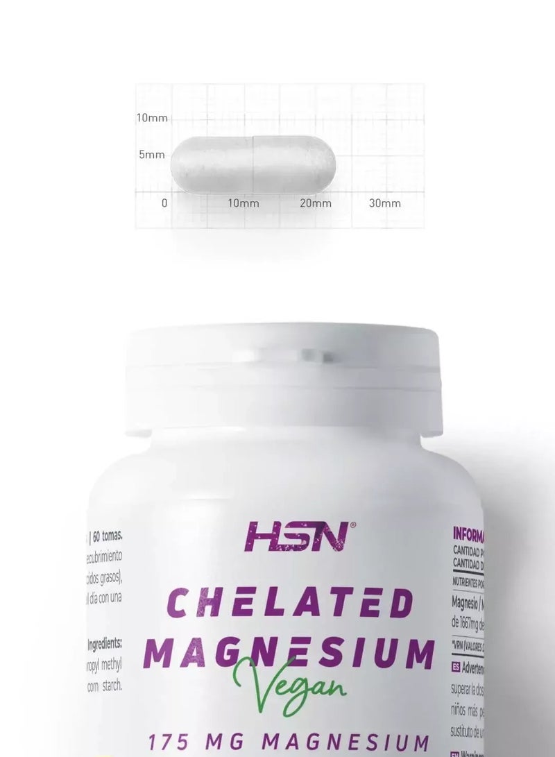 HSN Magnesium Bisglycinate (175mg MAGNESIUM) - 120 veg caps - Image 2