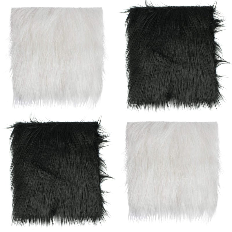 Barcelonetta Faux Fur Fabric  PreCut Fur Squares for Sewing DIY Crafts Costumes Upholstery  Soft Vegan Faux Fur  Material for Plush Toy Projects Yellow 10 X 10
