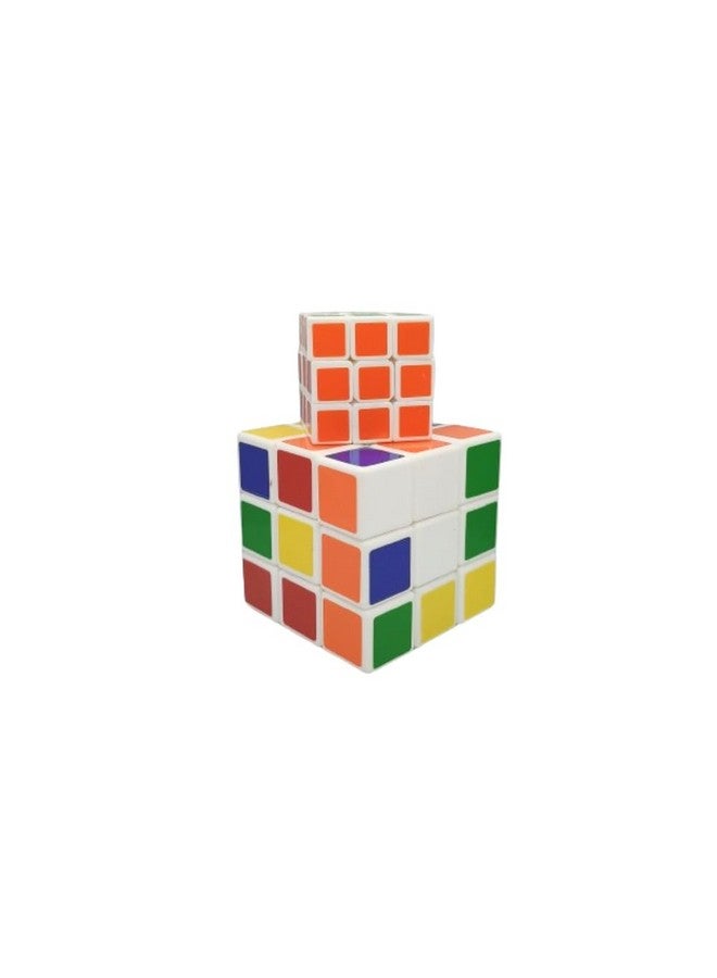مكعب ألغاز سريع الحركة بدون ملصقات للأطفال والكبار | مكعبات ألغاز سريعة للتخلص من التوتر | مكعب ألغاز بأربعة ألوان - Image 1