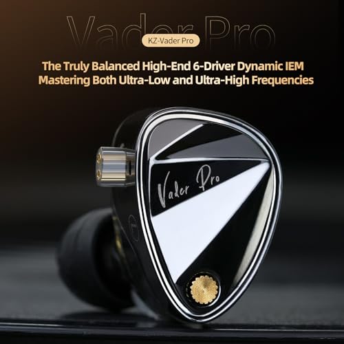 KZ Vader Pro in-Ear Monitors Gaming Earbuds, Triple Dynamic Driver IEM with 4 Tuning Switches, Clarity in All Frequency Stereo Sound Comfortable Noise Isolating Earphones for Stage and Studio (Nomic) - Image 2