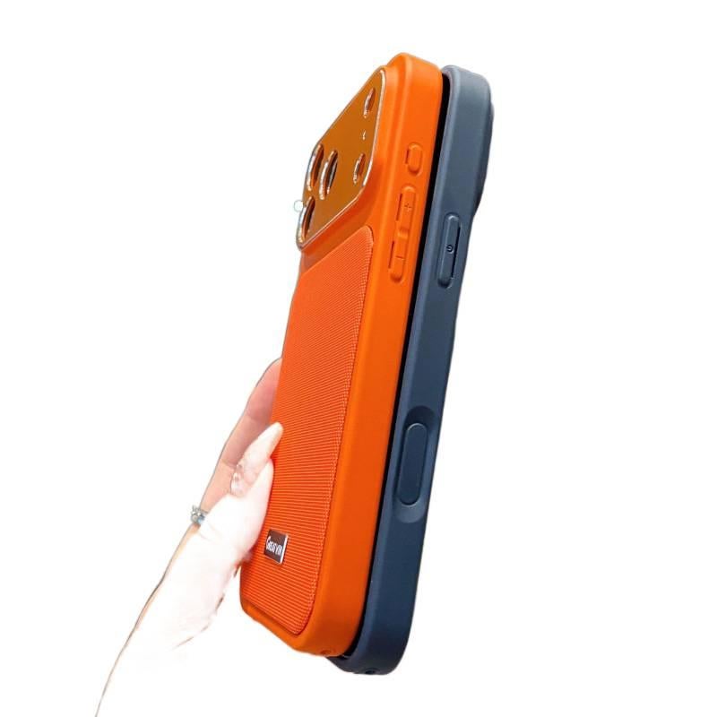 غطاء واقي بAcrylic لـ iPhone 17 / 17 Air / 17 Pro / 17 Pro Max باللون بني مغناطيسي من الأكريليك مع نسيج مضفر ومتوافق مع زر الذكاء الاصطناعي مع محاذاة دقيقة للفتحات مع مغناطيس قوي - Image 5