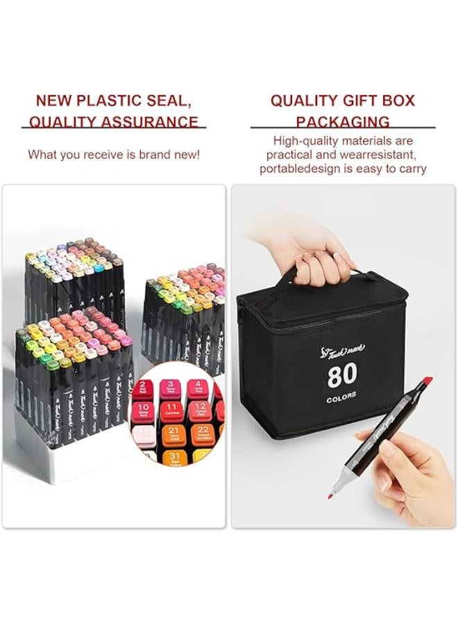 80 Colors Markers Pens - Image 2