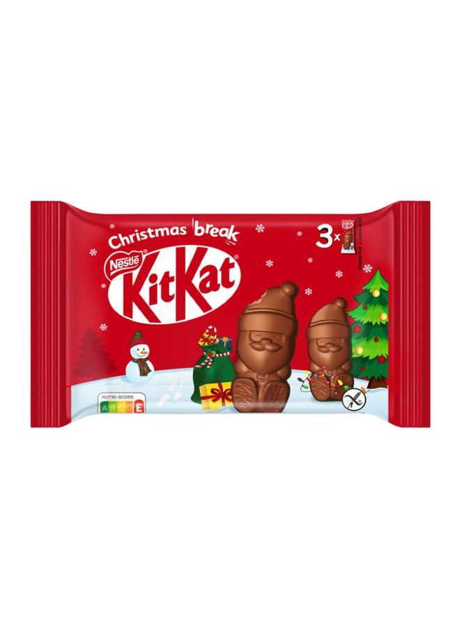 KitKat Christmas Santa Chocolate 3 x 29g - Image 1
