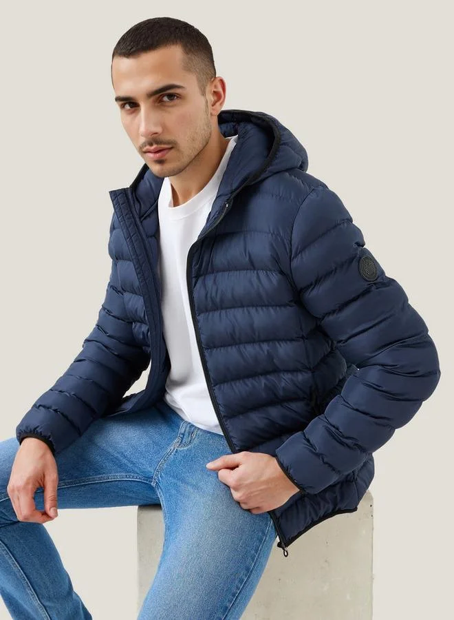 سبلاش فيڤ Quilted Lightweight Hooded Jacket with Pockets