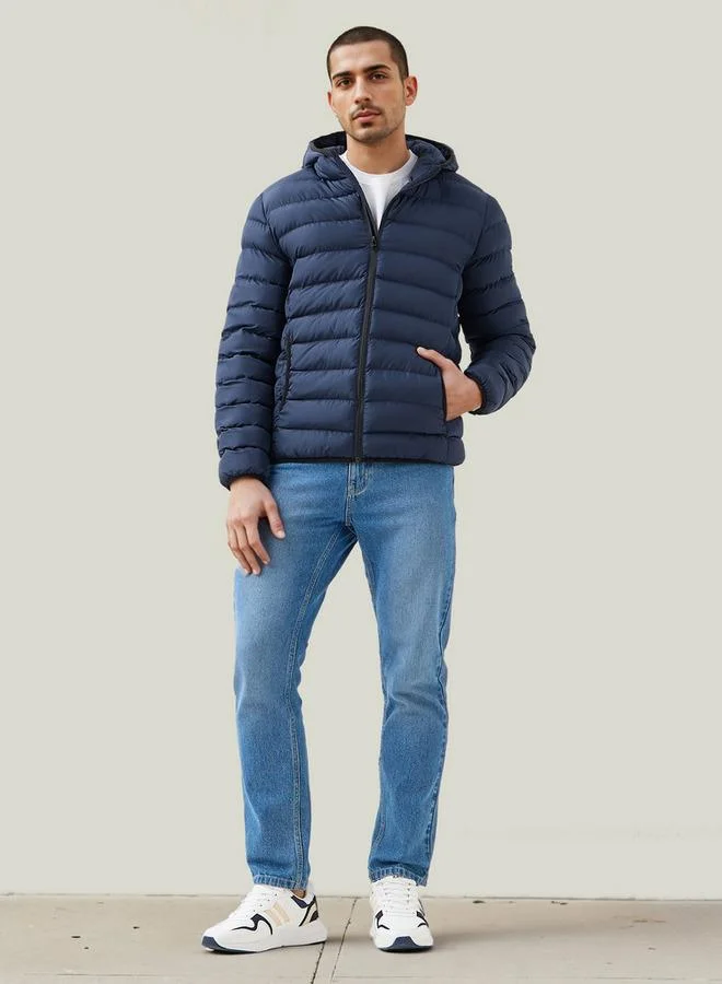 سبلاش فيڤ Quilted Lightweight Hooded Jacket with Pockets