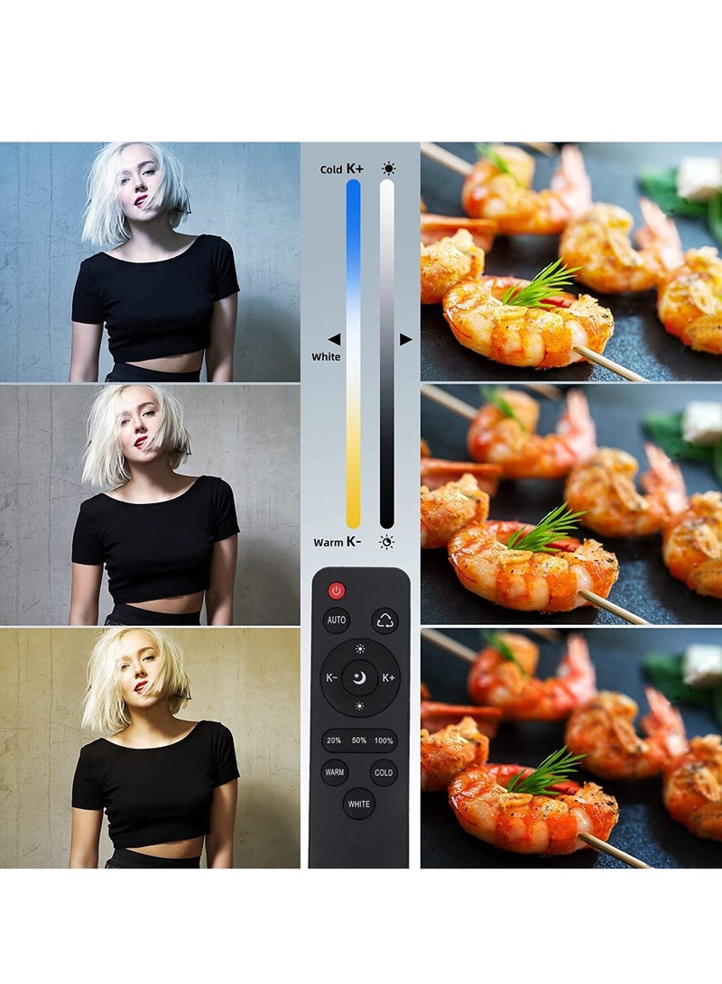 غرانفين مجموعة إضاءة التصوير الفوتوغرافي في الاستوديو مع لمبات LED عن بعد بقدرة 380 وات و3 ألوان وصناديق لينة وحقيبة حمل لتسجيل الفيديو والتقاط الصور الشخصية - Image 5