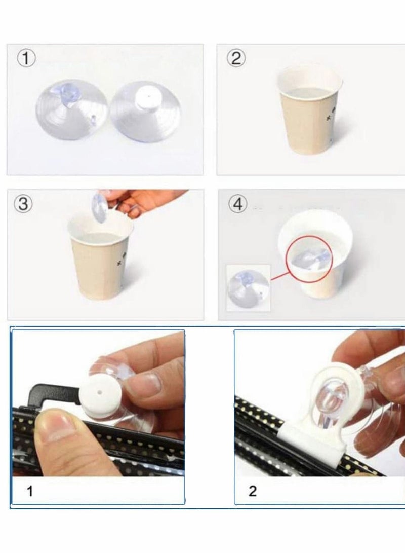 Y&D Classic PVC 100% Blackout Roller Blinds for Windows Retractable Car Sunshade Window Shades Blind Shade with Suction Cups Temporary Portable Cover Curtain 49x 23inches - Image 5