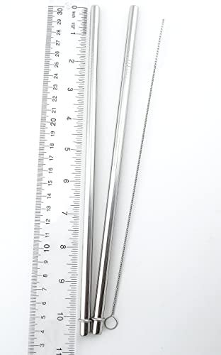 CocoStraw 2 Venti Stainless Steel CocoStraw Replacement Straws 2qty For Hot & Cold Travel Mug To-Go Drink Cups - Image 5