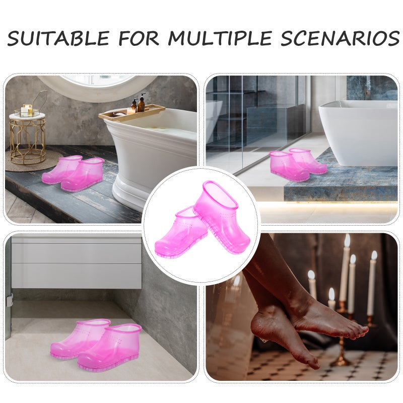 🚽 أحذية نقع القدم للكبار بتصميم محمول مع وظيفة التدليك - Image 5
