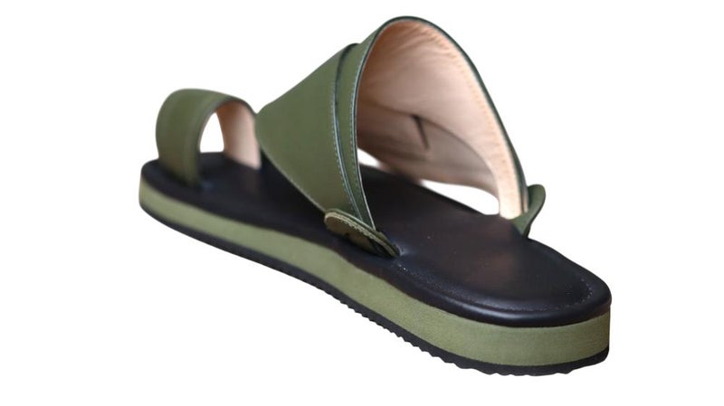 Italian Natural Leather Arabic Sandal For Men, Handmade Men's Traditional Sandals With Comfortable Sole, Genuine And Premium Quality Casual Arabic Sandals For Everyday Wear. - Image 3