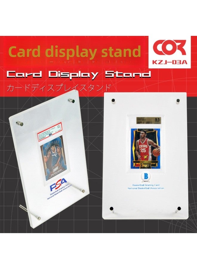 Game King PSA Baokemeng BGS Rating Card CCG Gongbo Card Star Card Exhibition Desktop Vertical Display Stand-Color:KZJ03B(PSA Football Card Thickness Within 7mm)  - Image 2