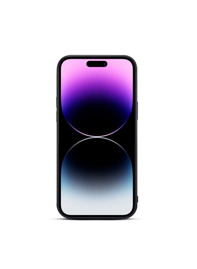 Denior Case For iPhone 15 Pro DV Elastic Card Slot PU Back Cover Phone Case - Image 3