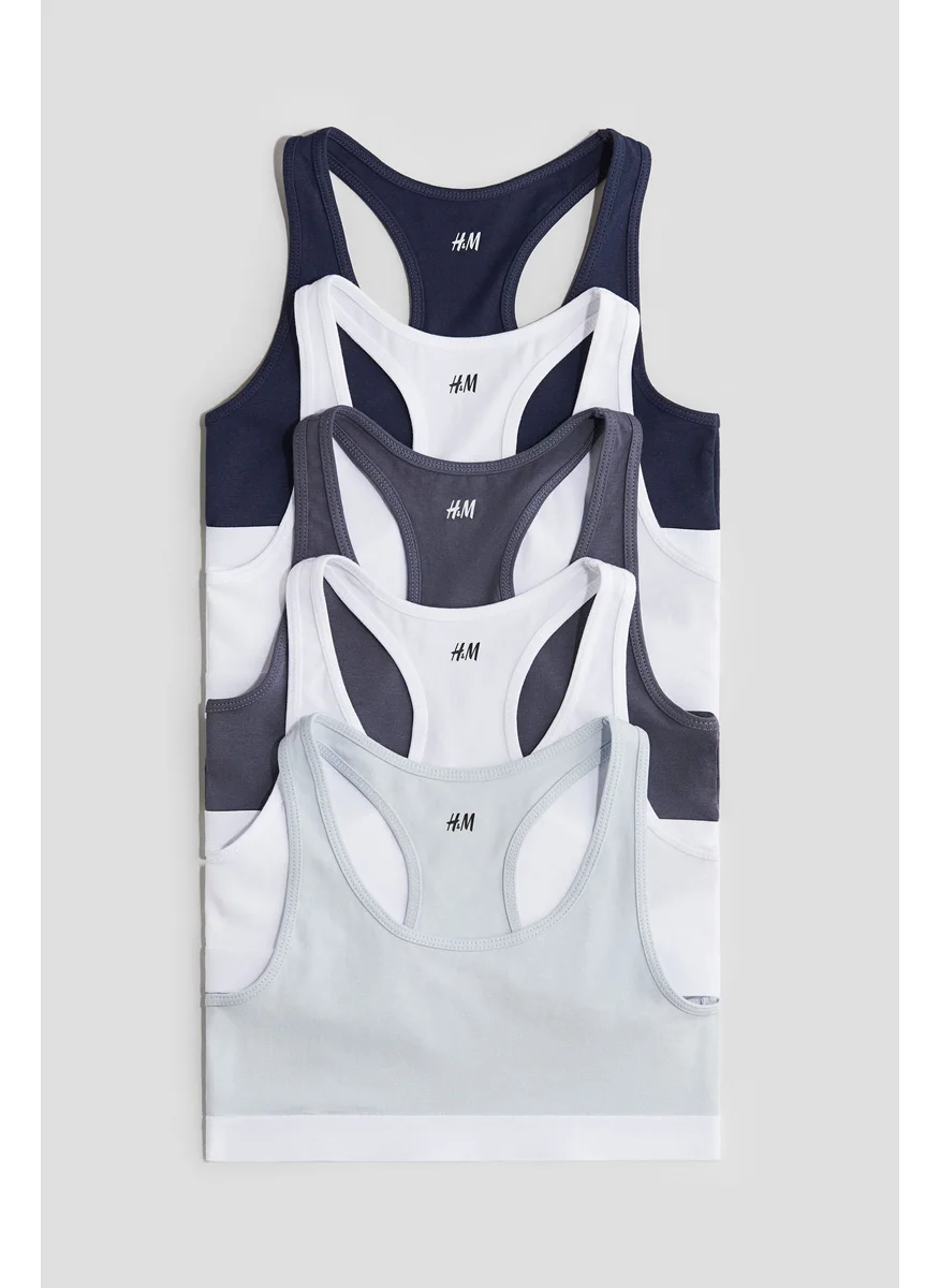 اتش اند ام 5-Pack Cotton Crop Tops