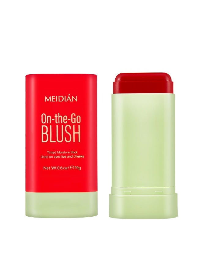Meidián Blush stick natural nude makeup to brighten the complexion of rouge blush - RED - Image 1