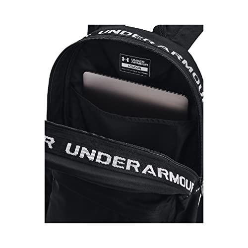 UNDER ARMOUR حقيبة ظهر أندر أرمور للجنسين لودون، سوداء (001)/بيضاء، مقاس واحد يناسب الجميع - Image 3