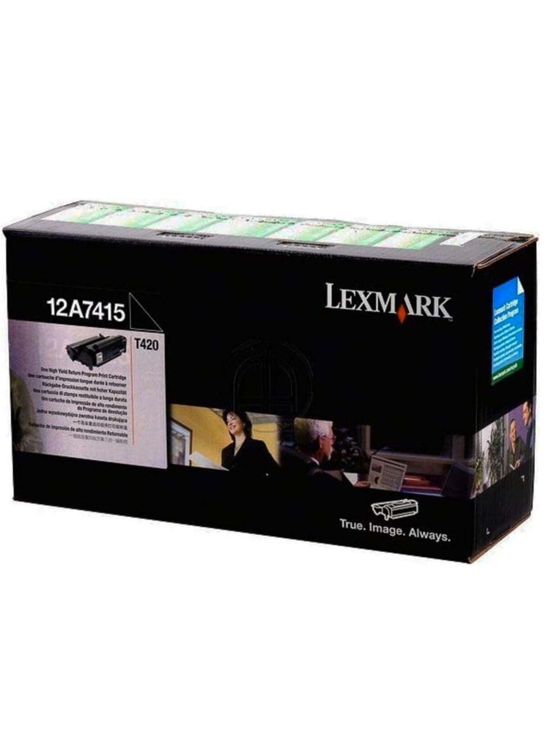 Lexmark 12A7415 Compatible Black Toner Cartridge High Yield For T420 Series