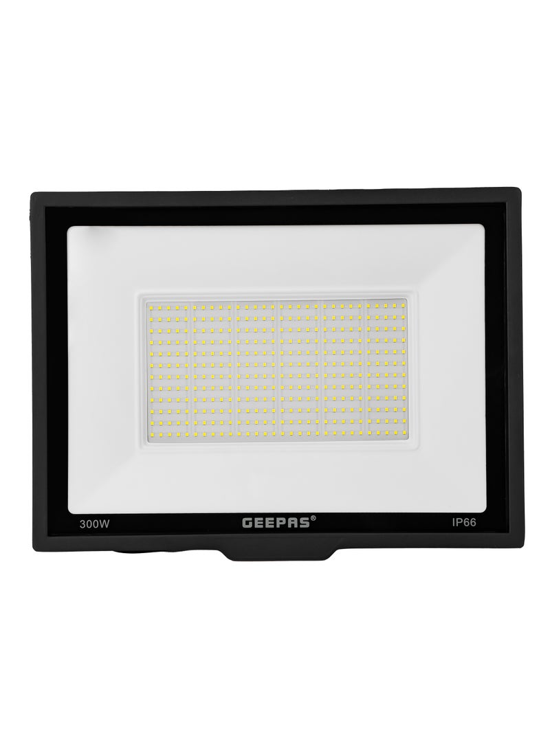 GEEPAS Geepas 300 W LED Flood Light GESL55122, 27000 Lumens and 6500 K Color Temperature| 80% Energy Efficient LED Light, Perfect for Outdoor Spaces, Sports Arenas, Parking Lot, Etc. 2 Year Warranty, Black  - Image 3