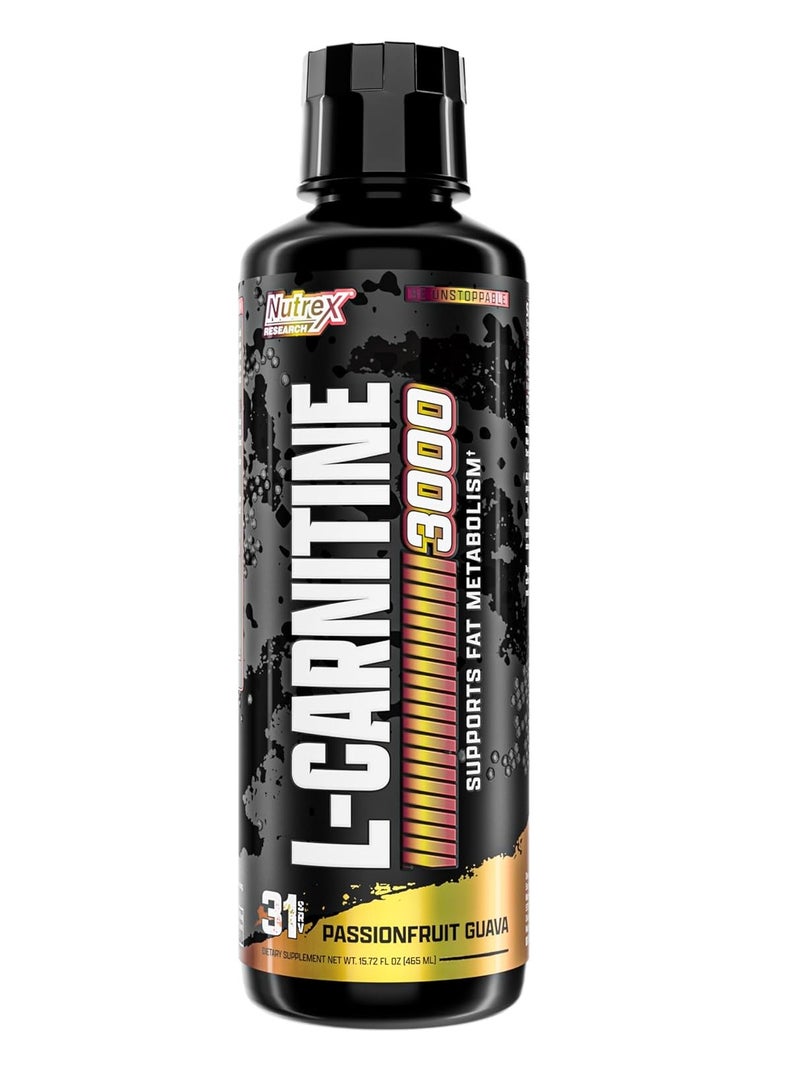 Nutrex Research Nutrex Liquid-Carnitine 3000 Passionfruit Guava 15.72 FL OZ (465ML) - Image 1