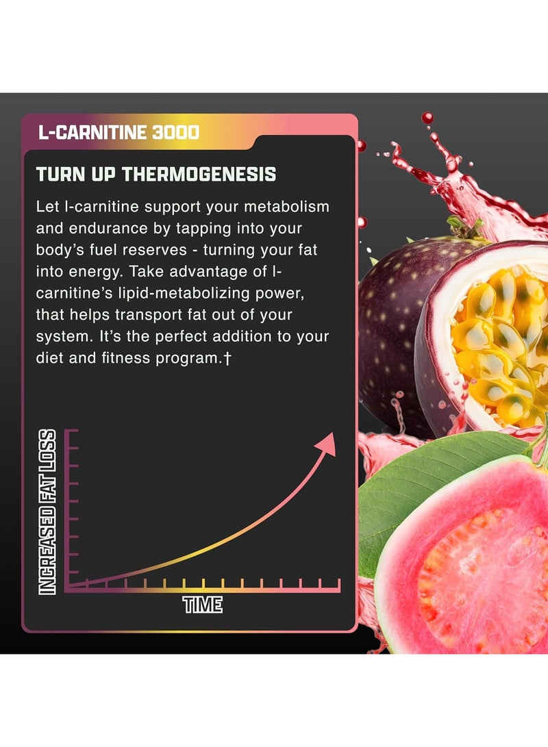 Nutrex Research Nutrex Liquid-Carnitine 3000 Passionfruit Guava 15.72 FL OZ (465ML) - Image 5