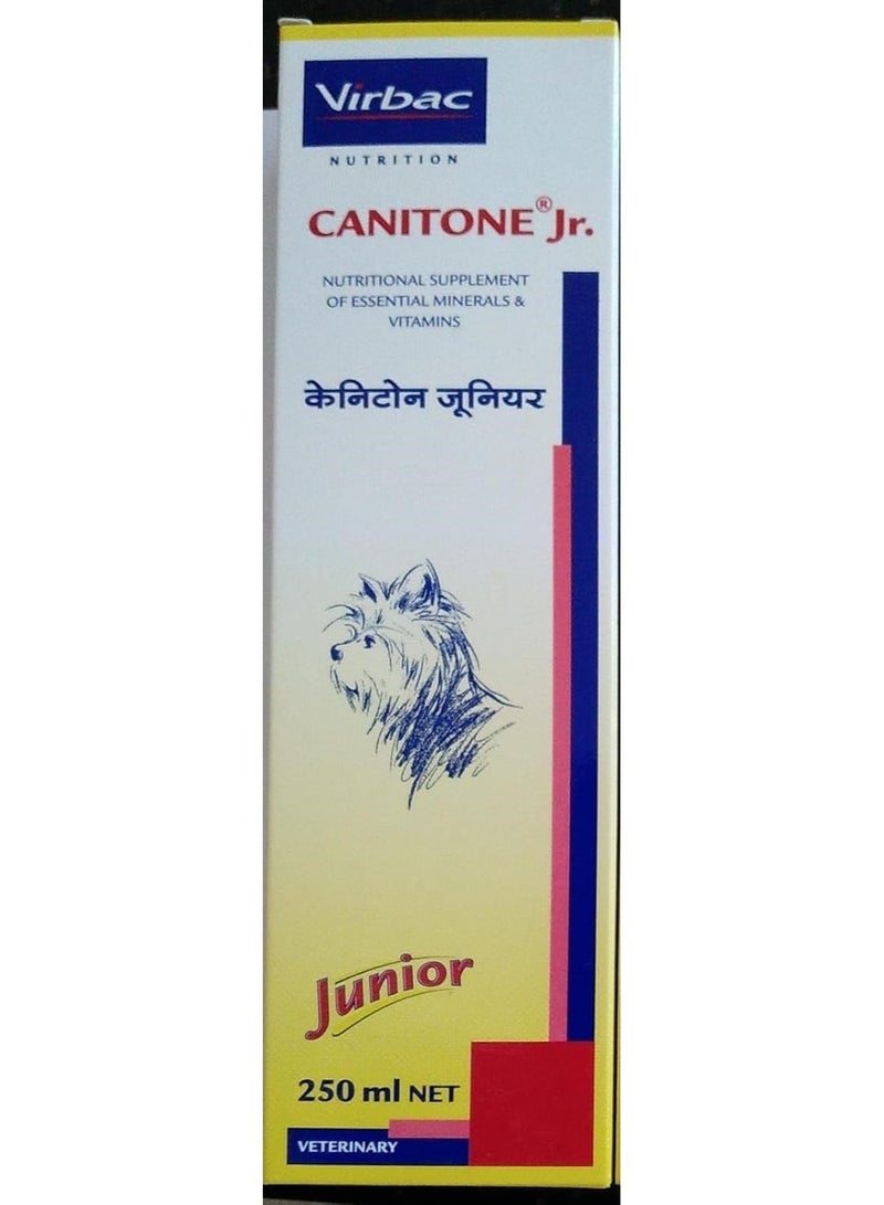 Virbac Canitone Jr Liquid - Nutritional Vitamin Supplement for Dogs and Cats 250 Ml - Pack of 3 - Image 2