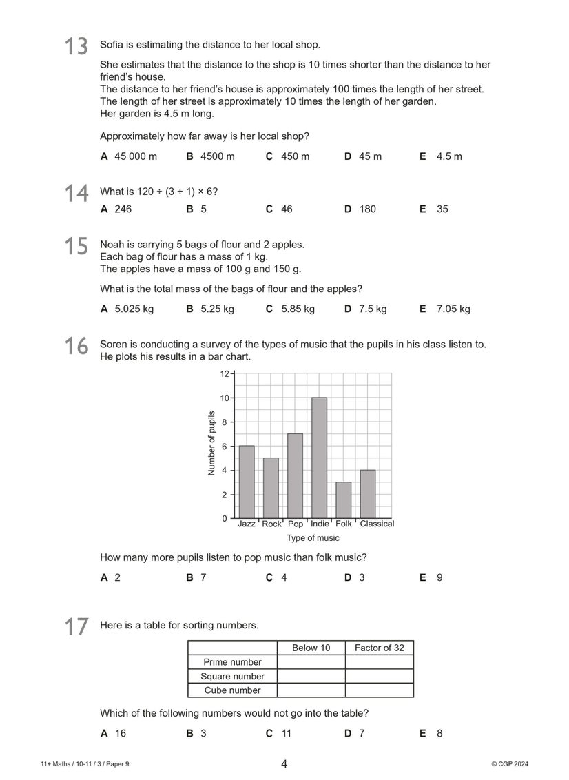 null - 11+ GL Maths Practice Papers: Ages 10-11 - Pack 3 (with Parents' Guide & Online Edition) - Image 1