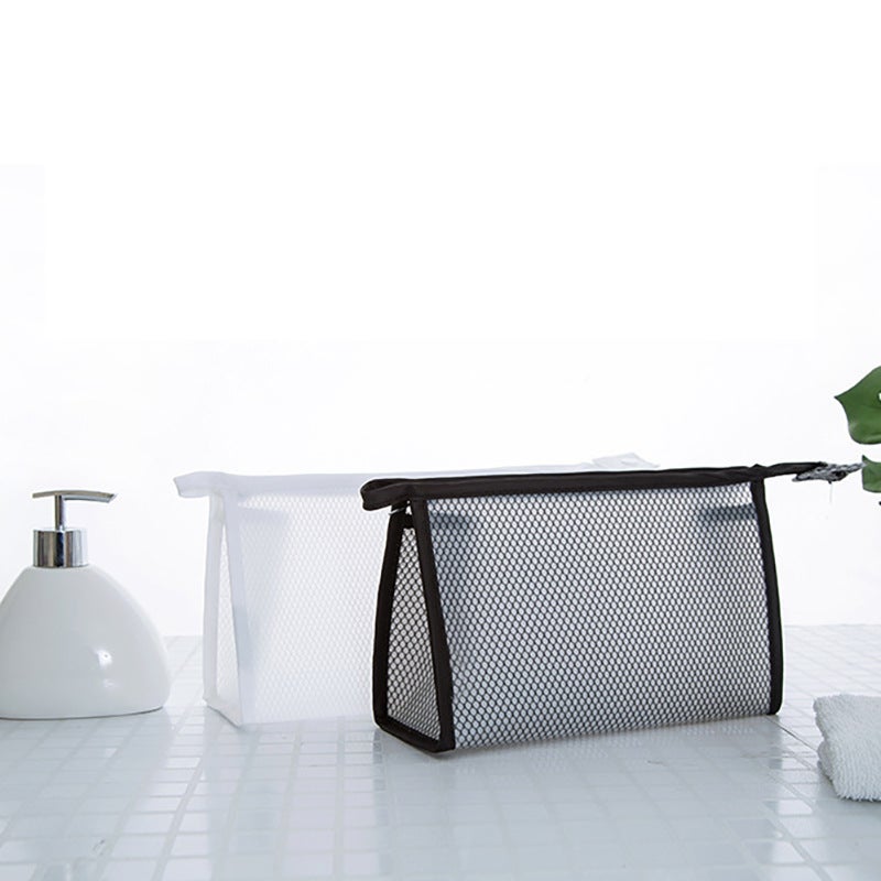 Travel Cosmetics Bag Portable Pvc Mesh Toiletry Bag Waterproof Transparent Cosmetic Bag Travel Cosmetics Cosmetics Bag - Image 3