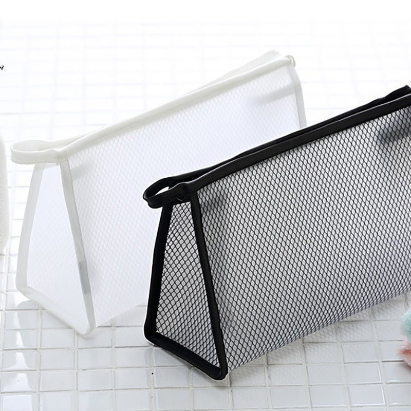 Travel Cosmetics Bag Portable Pvc Mesh Toiletry Bag Waterproof Transparent Cosmetic Bag Travel Cosmetics Cosmetics Bag - Image 2