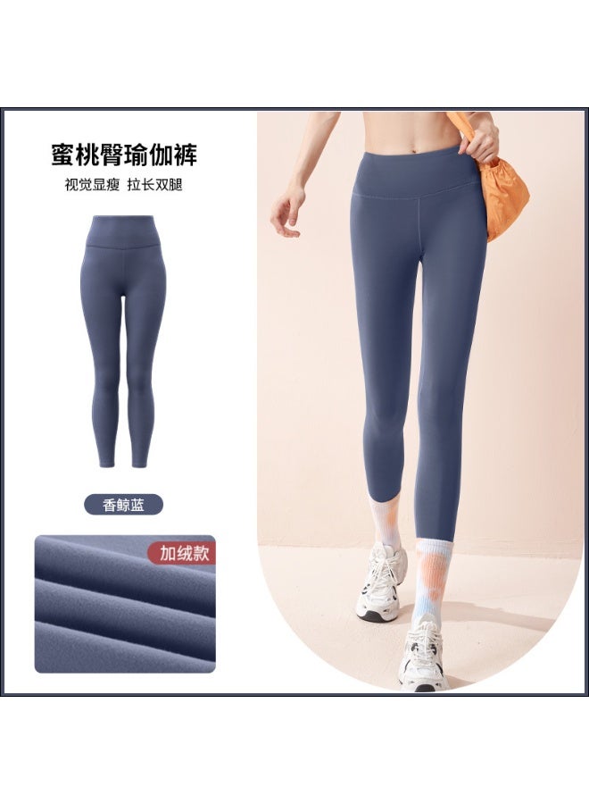 Autumn Winter High Waist Shark Leggings Women's Seamless Fleece Warm Leggings Thin Casual Slim Sports Fitness Leggings - Image 1