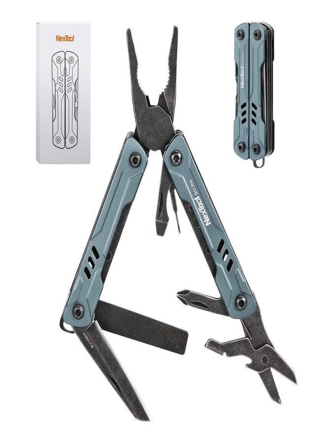 نكستول أداة متعددة الاستخدامات من نيكستول ميني سيلور إس 11 برو - أداة متعددة الاستخدامات 12 في 1 صغيرة الحجم مع مواد مطورة، وخفيفة الوزن للاستخدام في الجيب للتخييم والمشي لمسافات طويلة والمشاريع المنزلية والهدايا - Image 1