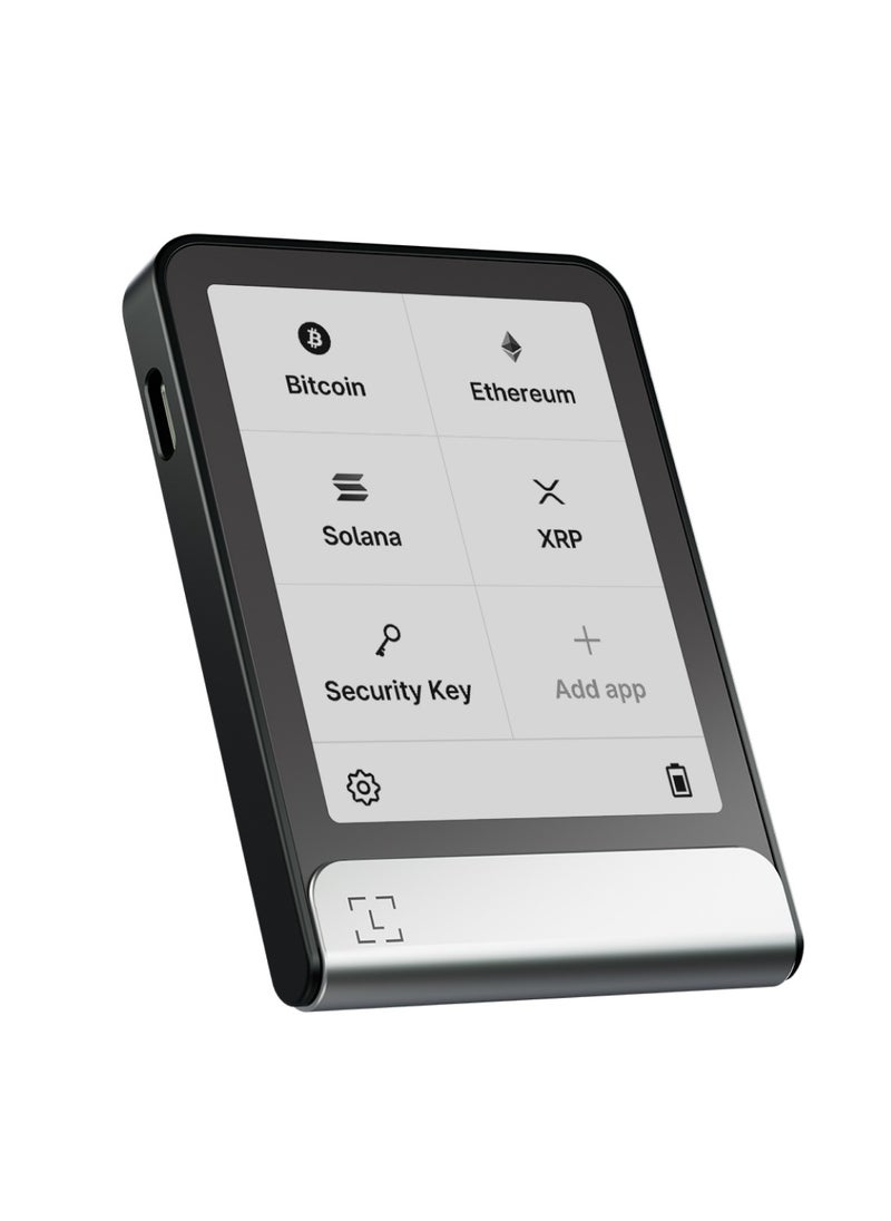 Ledger Flex Hardware Wallet | 2.84" TouchScreen Crypto & NFT Wallet, Customizable, Type-C, Bluetooth Connectivity, Wireless Charging, 5000+ Coins Supported, for iOS & Android, MacOS & Windows - Black  - Image 1