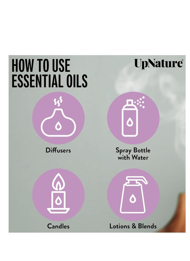upnature - UpNature Lavender Essential Oil Pure - 100% Natural & Pure Lavender Oil - Essential Oils for Diffuser - Aromatherapy Oil - Massage - Image 1