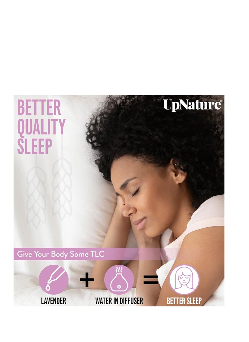 upnature - UpNature Lavender Essential Oil Pure - 100% Natural & Pure Lavender Oil - Essential Oils for Diffuser - Aromatherapy Oil - Massage - Image 1