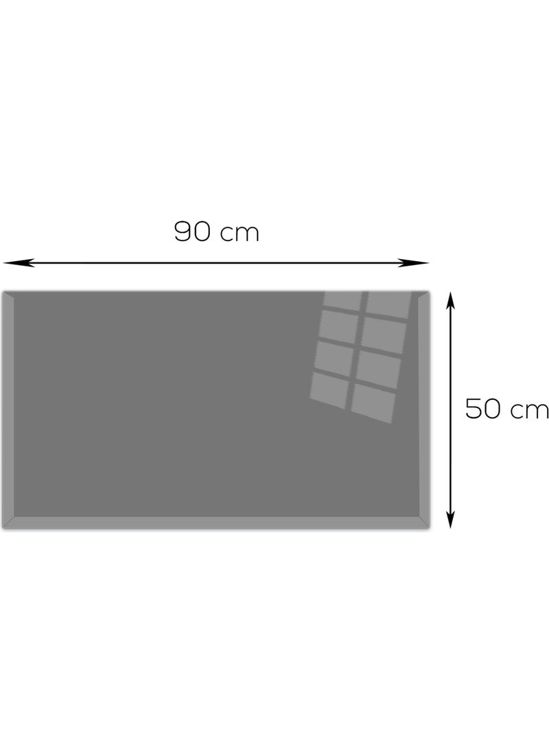 DECORITA - Glass Door Mat | Non-Slip Glass Mat | Smoked Glass | - Image 1