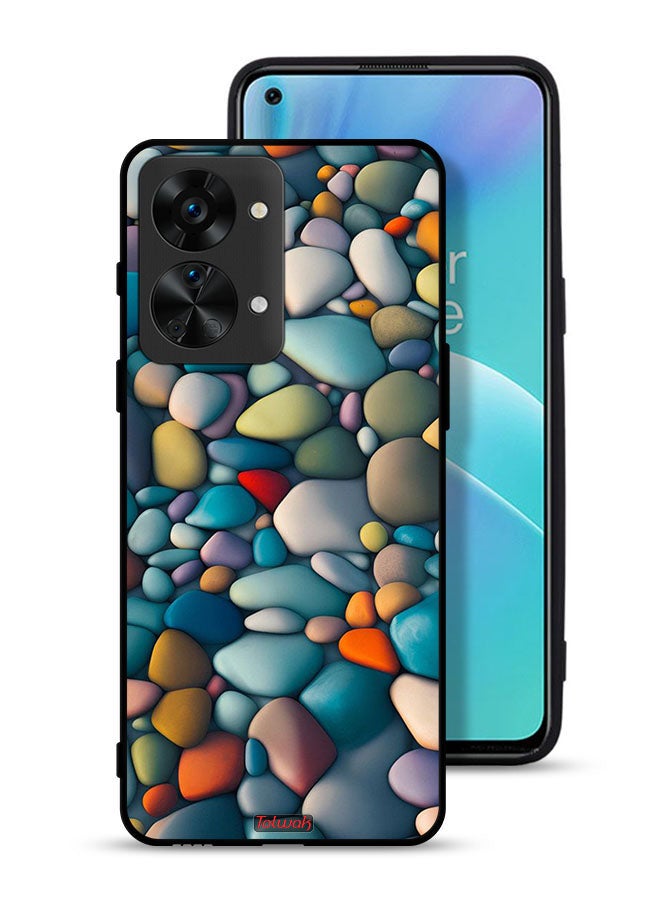 Tolwak غطاء حماية لهاتف OnePlus Nord 2T 5G بنمط تجريدي من الحجارة - Image 1
