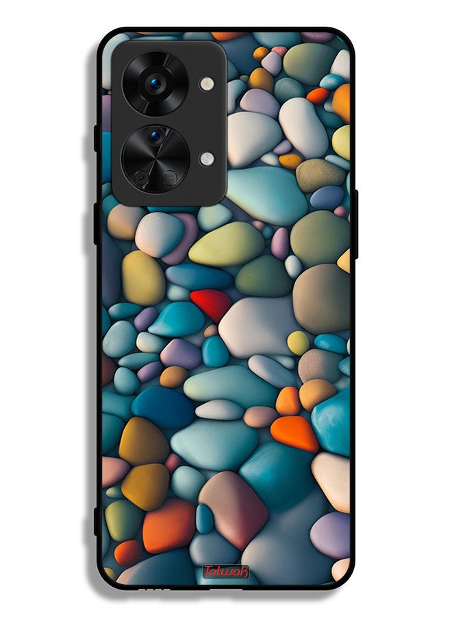 Tolwak غطاء حماية لهاتف OnePlus Nord 2T 5G بنمط تجريدي من الحجارة - Image 2