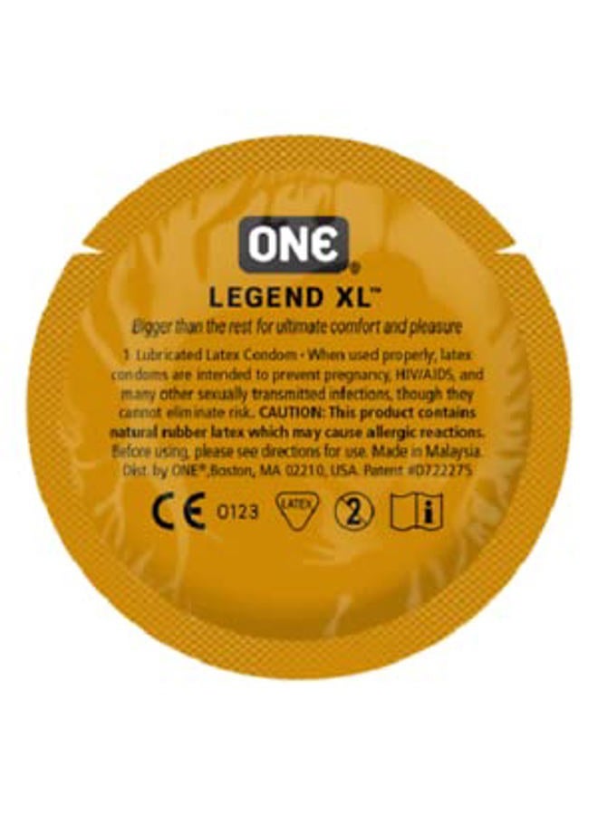 ONE Legend Condom Bundle with a Classy Brass Pocket Case, Large Sized Lubricated Latex Condoms-24 Count - Image 1