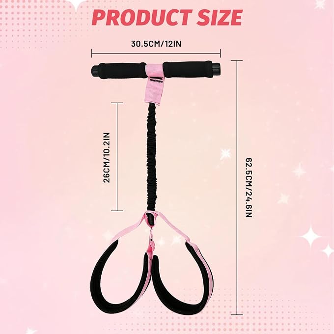 OVBOVA Pedal Resistance Band With Handles  Multifunctional Home Workout Foot Pedal Band For Core, Abs, Legs, Arms & Waist For Men & Women - Image 2