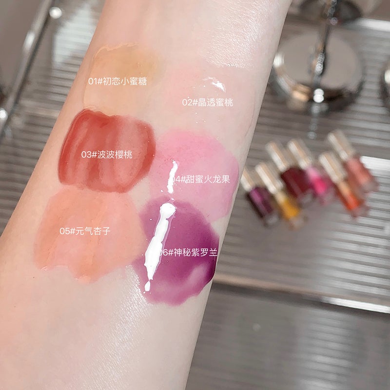 Gegebear Plant Extract Yingliang Lip Oil Lip Care Moisturizing And Moisturizing Makeup Holding Color Lip Honey Cosmetic - Image 5