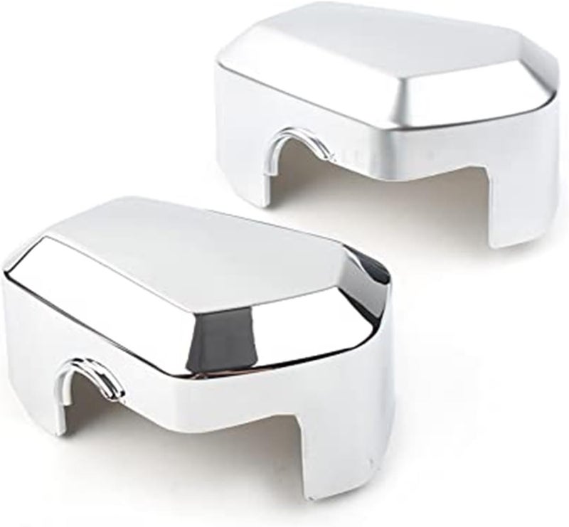 QASULER Chrome Motorcycle Brake Fluid Reservoir Cover - Image 2