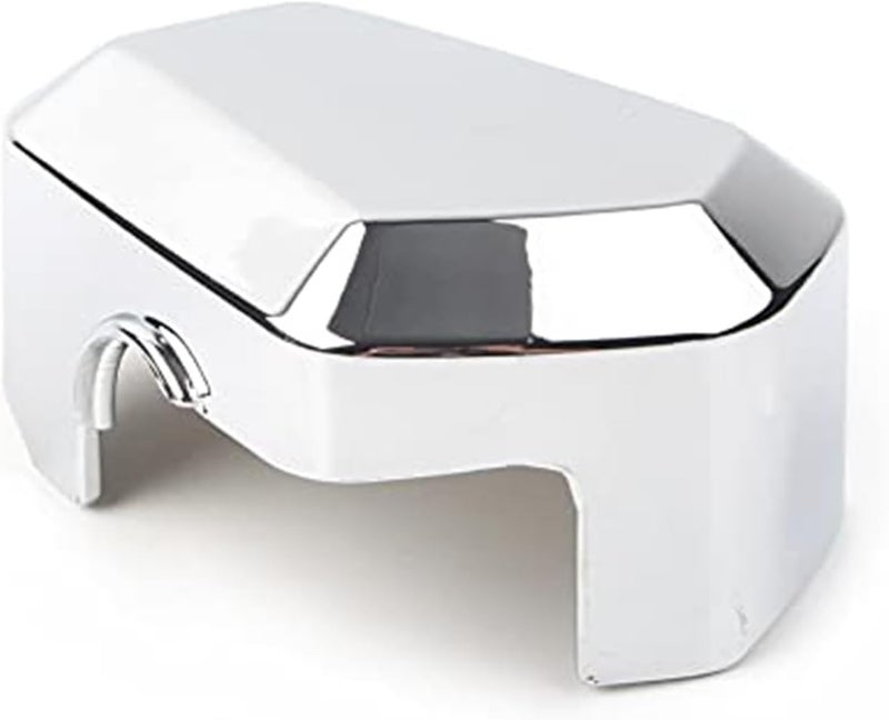 QASULER Chrome Motorcycle Brake Fluid Reservoir Cover - Image 3
