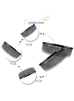 Fodattm Fodattm 4PCS Large 5 Inches 24 Teeth Hair Side Comb French Hair Accessories Plastic Hair Clip Clamp for Men Women (A#)  - Image 4