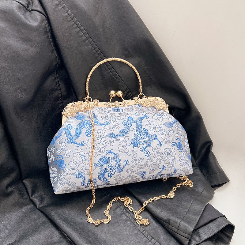 Fashion Banquet Bag Handbag Women'S Style Elegant Chain Shoulder Bag Dress Portable Crossbody Bag - Image 2
